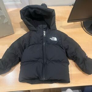 The North Face Black Hooded Puffer Jacket